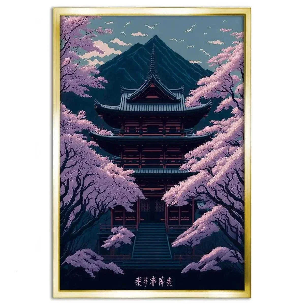 Temple of Life - Leinwandbild Japanisch