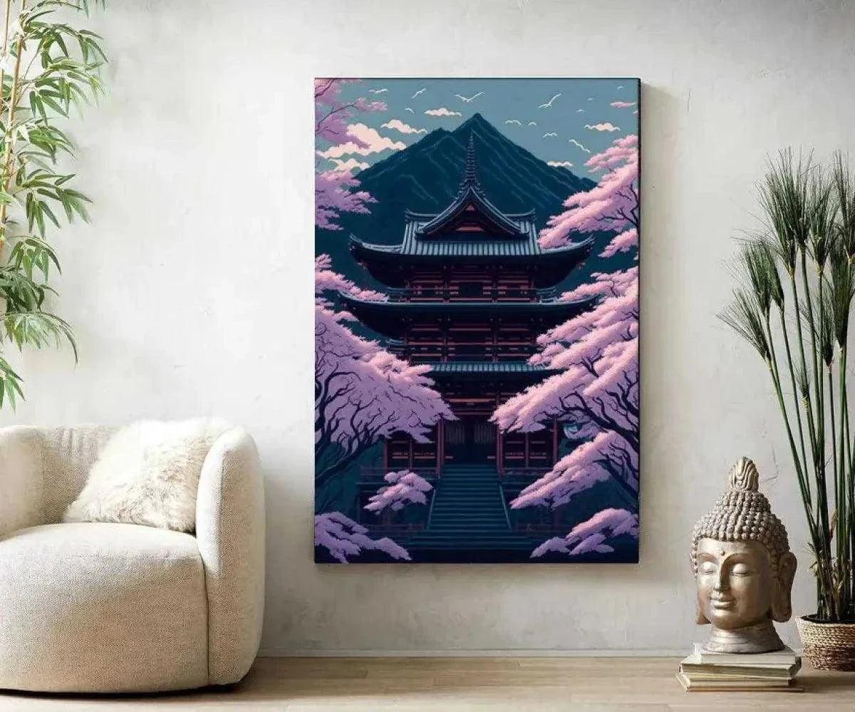 Temple of Life - Leinwandbild Japanisch