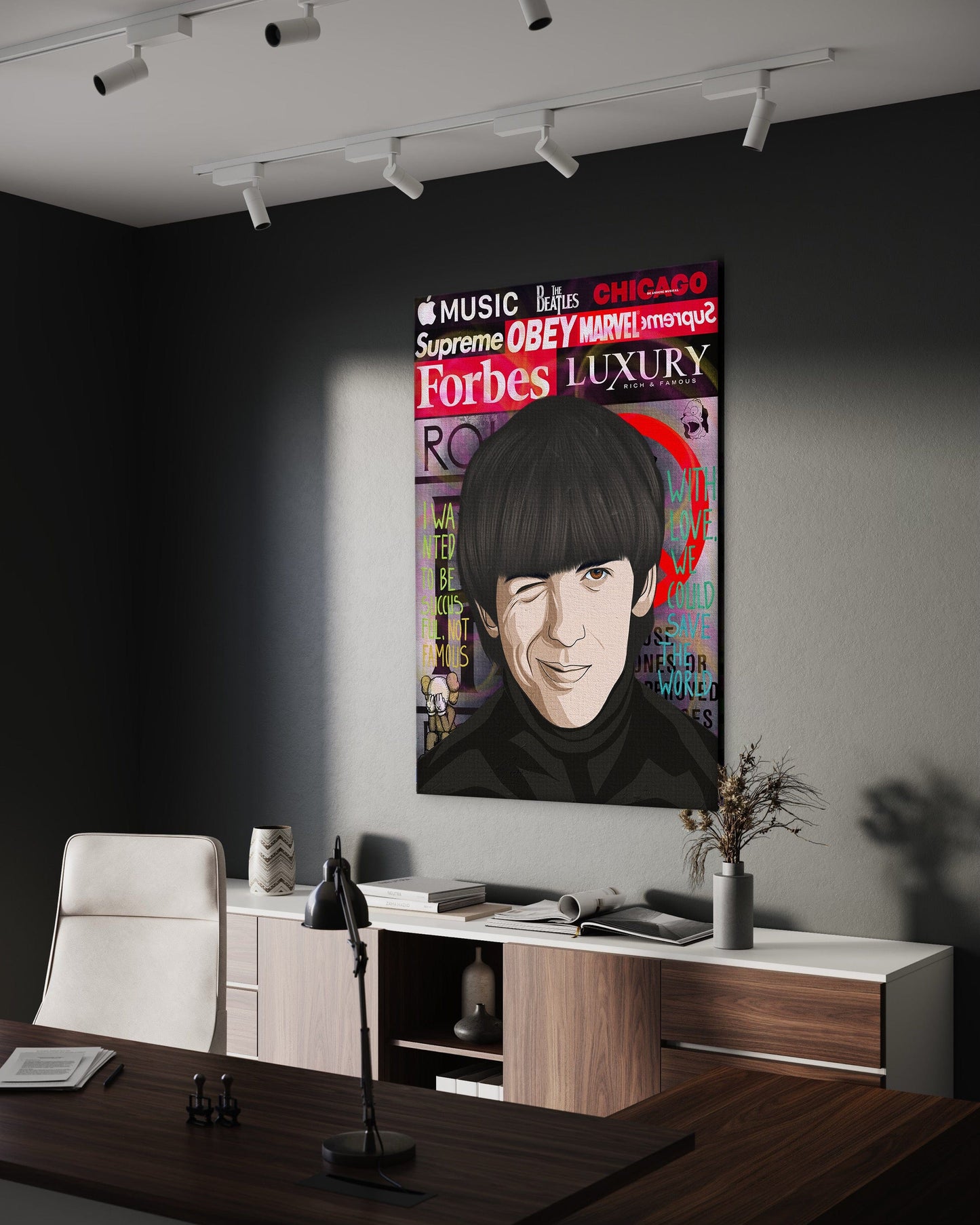 The Beatles 3 - Leinwandbild Pop Art