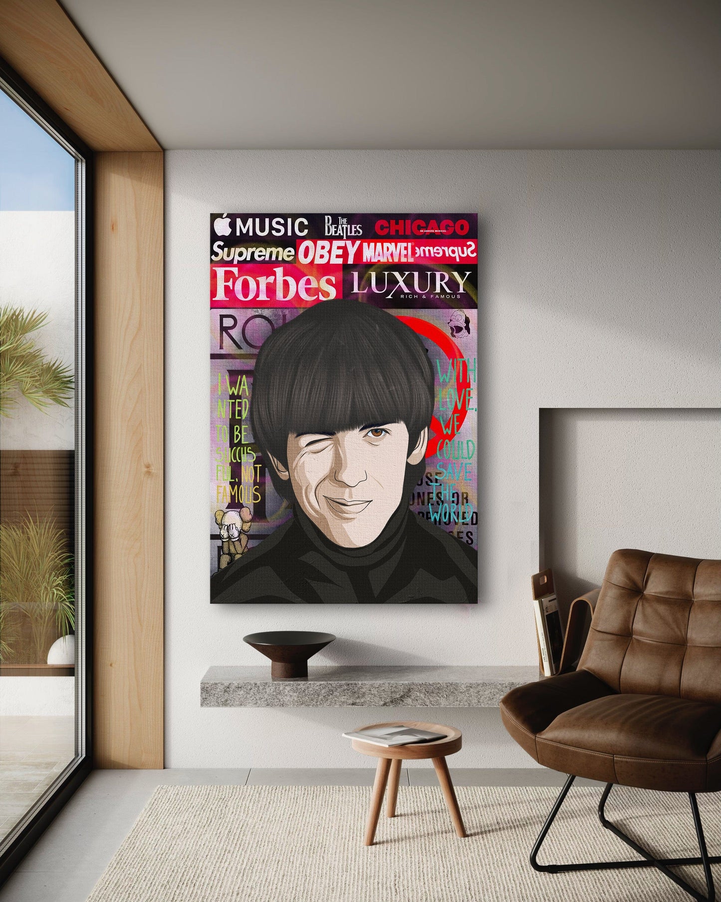 The Beatles 3 - Leinwandbild Pop Art