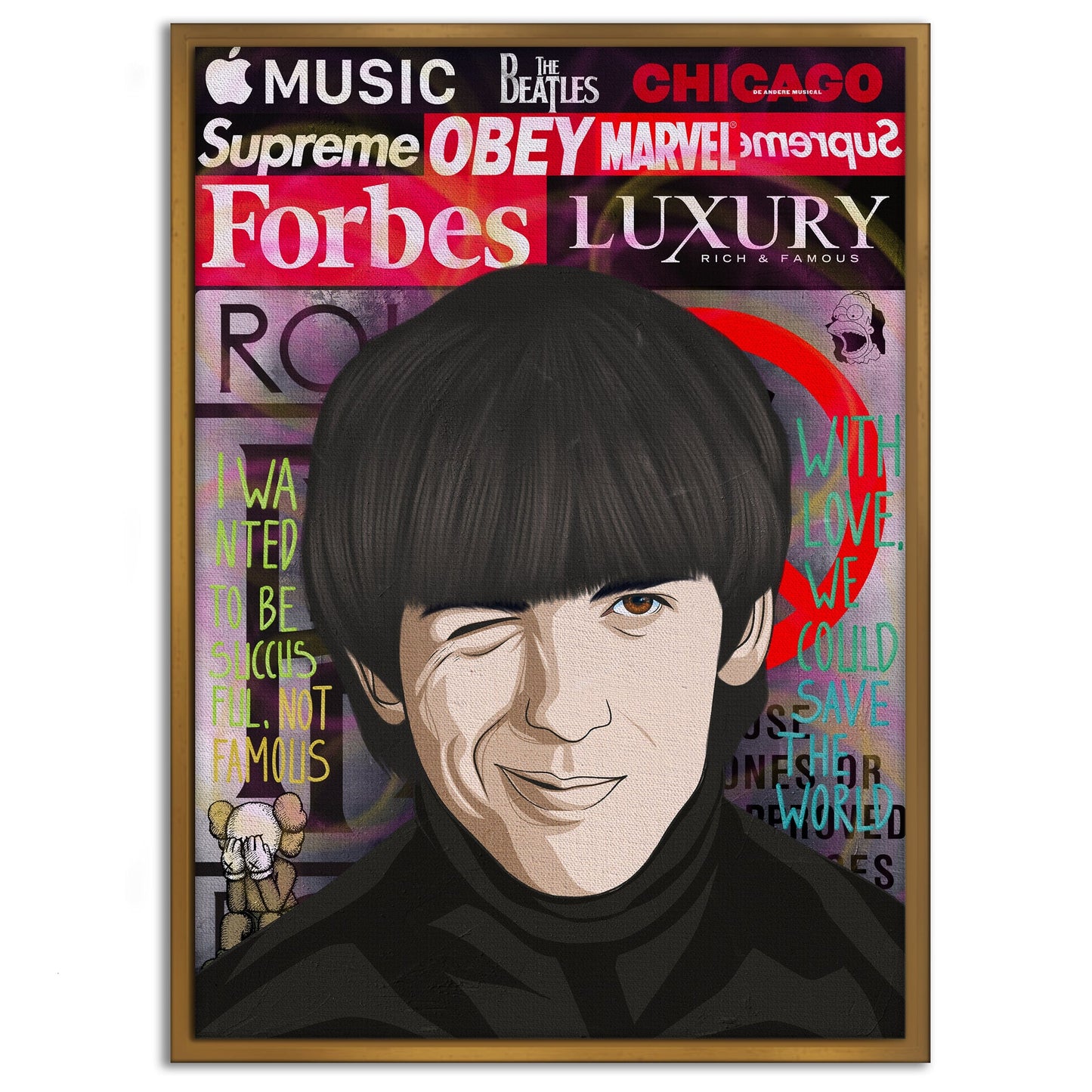 The Beatles 3 - Leinwandbild Pop Art