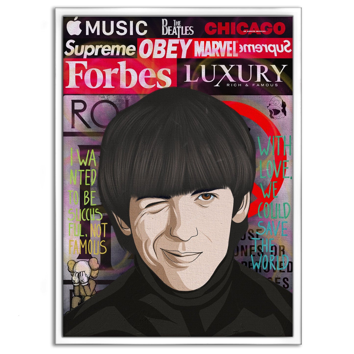 The Beatles 3 - Leinwandbild Pop Art