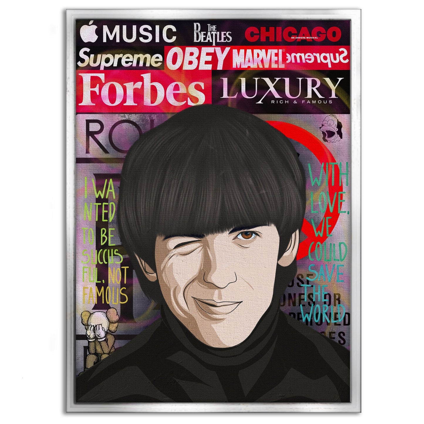 The Beatles 3 - Leinwandbild Pop Art