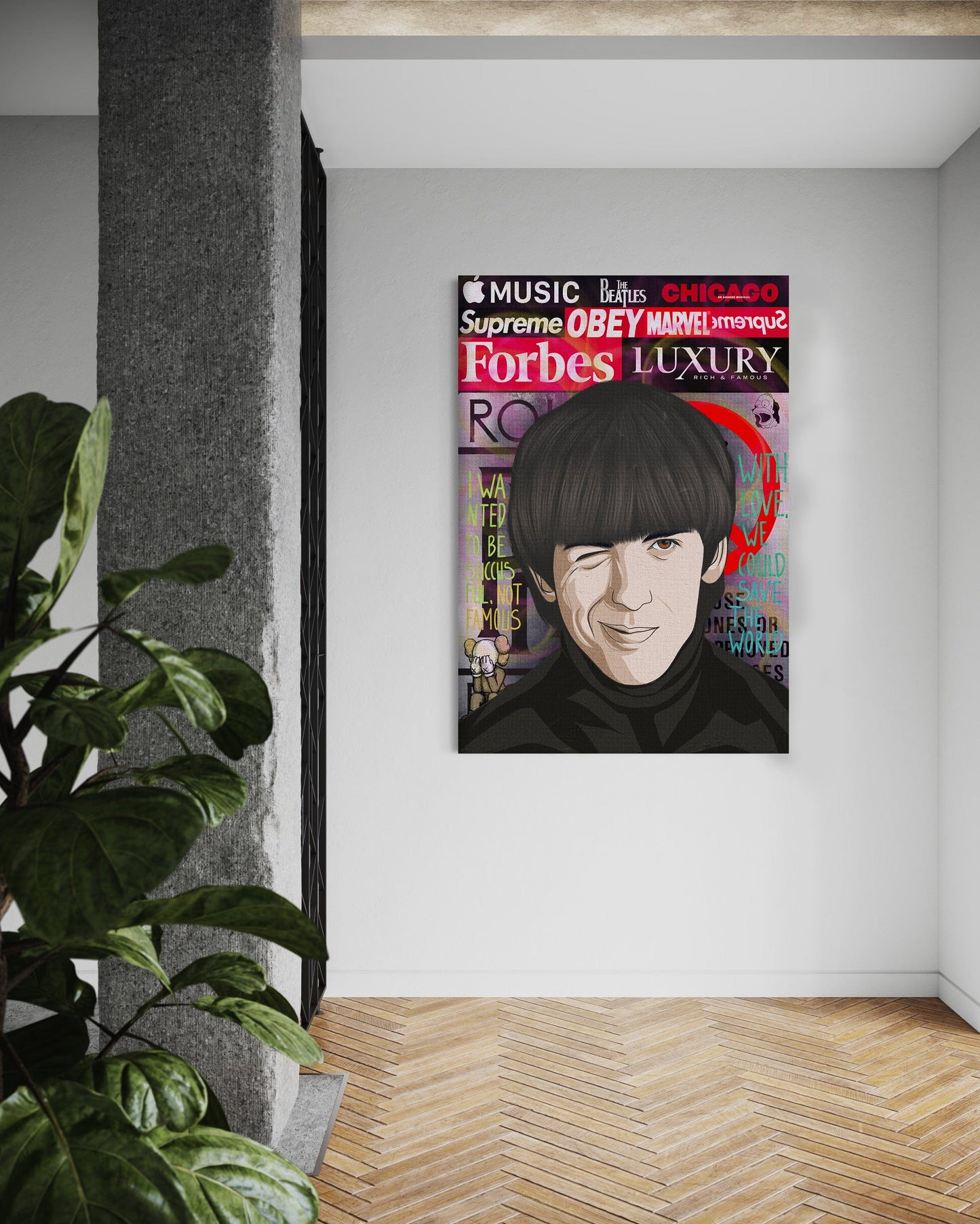 The Beatles 3 - Leinwandbild Pop Art