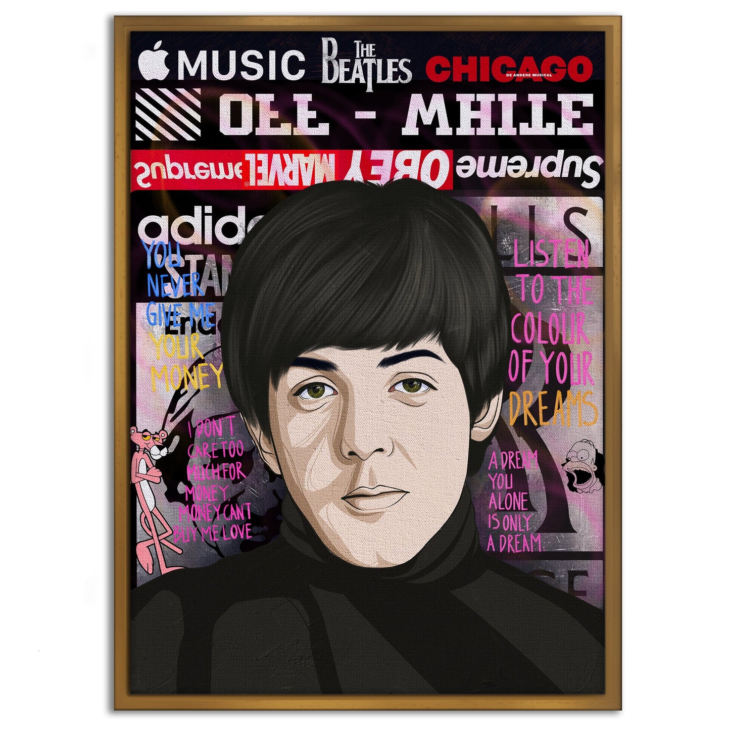The Beatles - Leinwandbild Pop Art