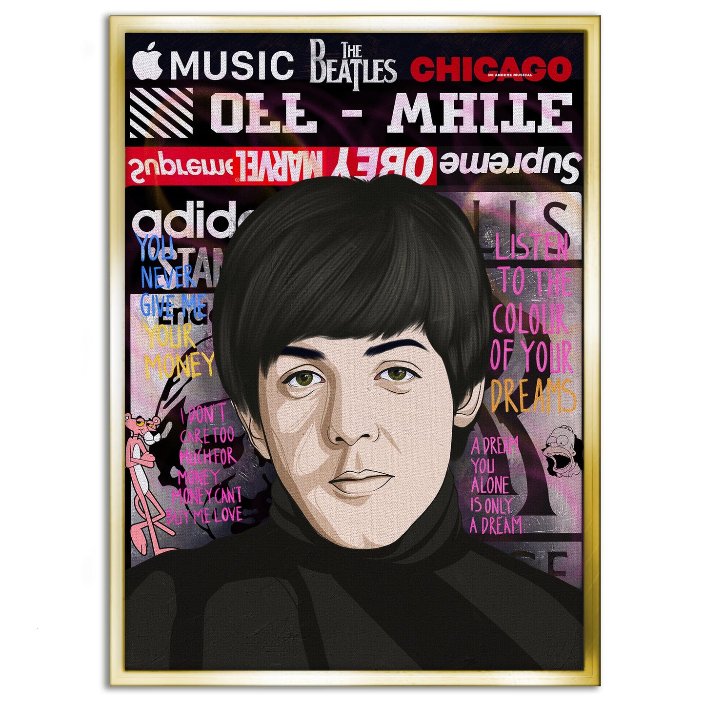 The Beatles - Leinwandbild Pop Art