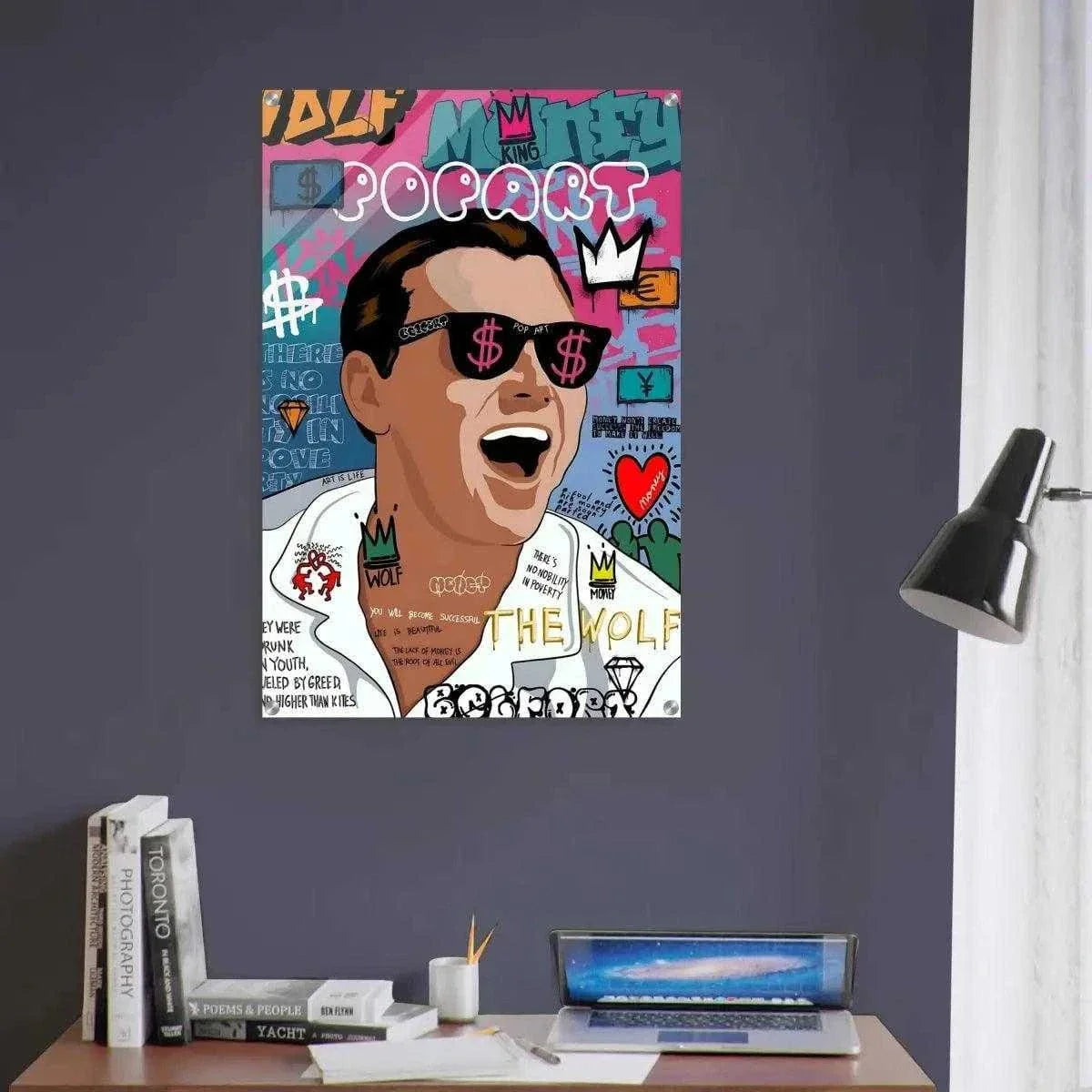 The Wolf - Jordan Belfort - Leinwandbild Pop Art