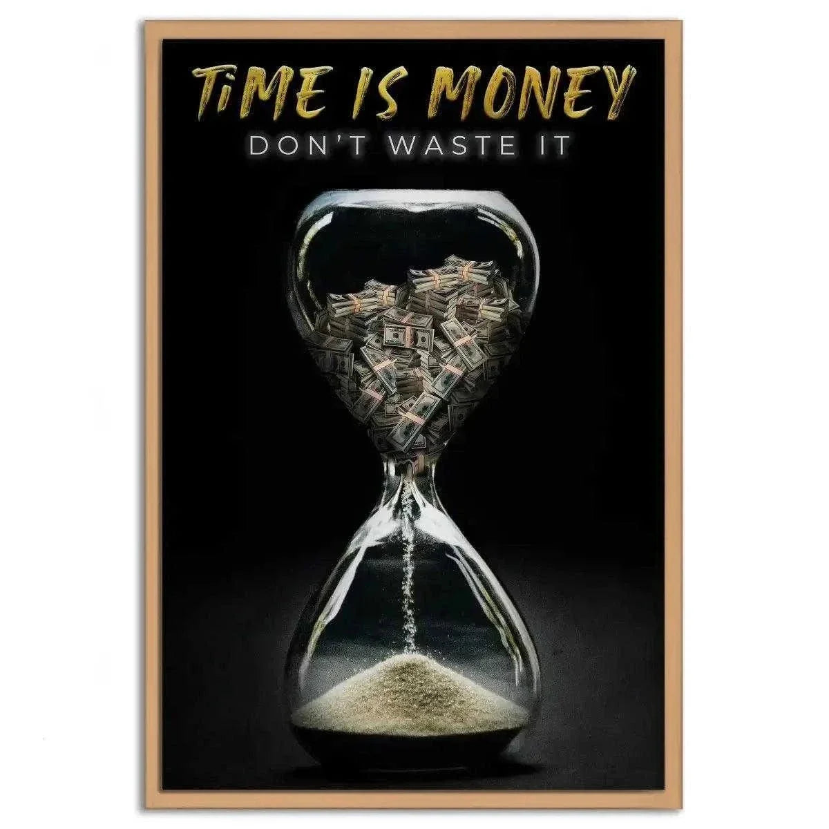 Time is money - Leinwandbild Motivation