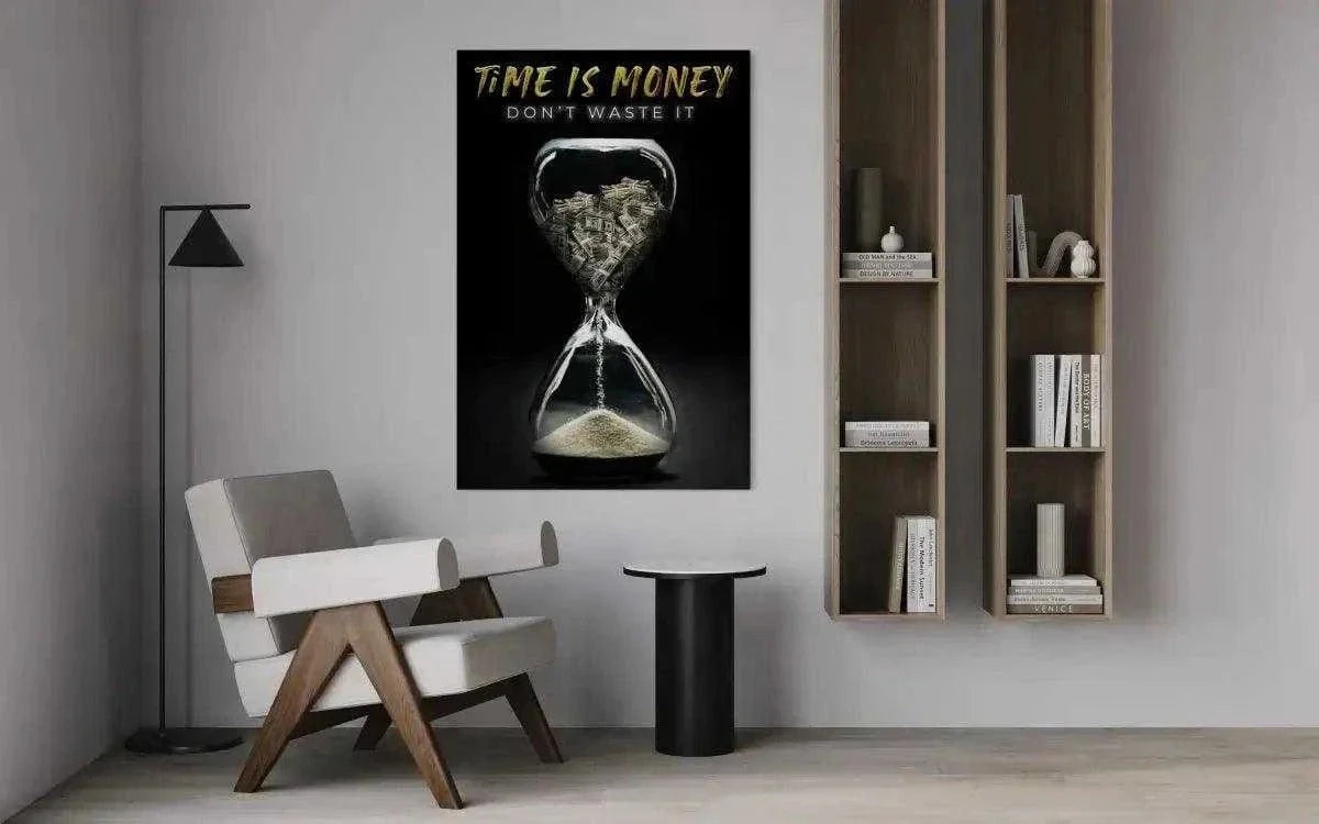 Time is money - Leinwandbild Motivation