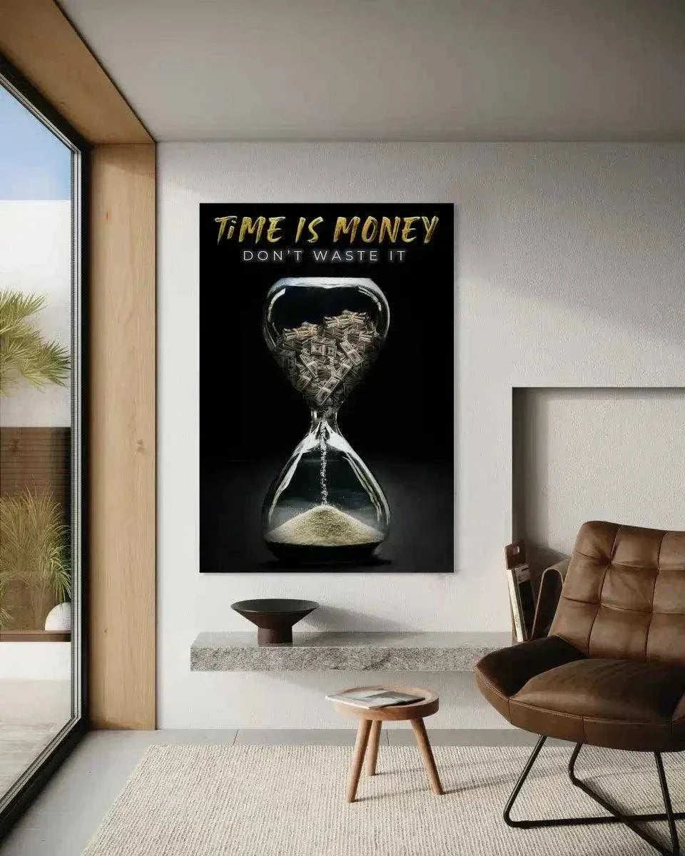 Time is money - Leinwandbild Motivation