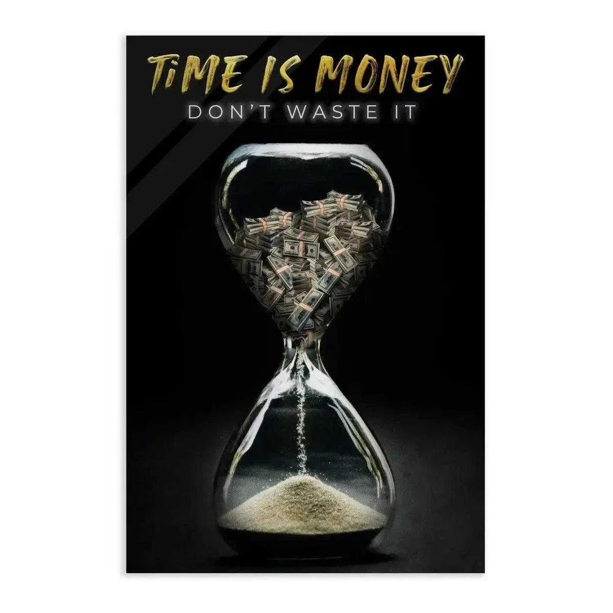 Time is money - Leinwandbild Motivation