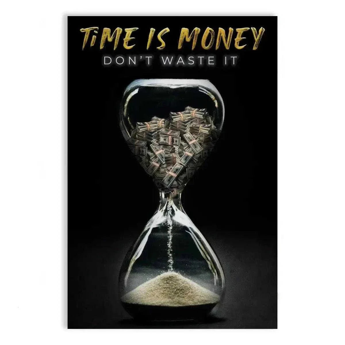 Time is money - Leinwandbild Motivation