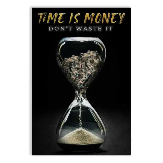 Time is money - Leinwandbild Motivation