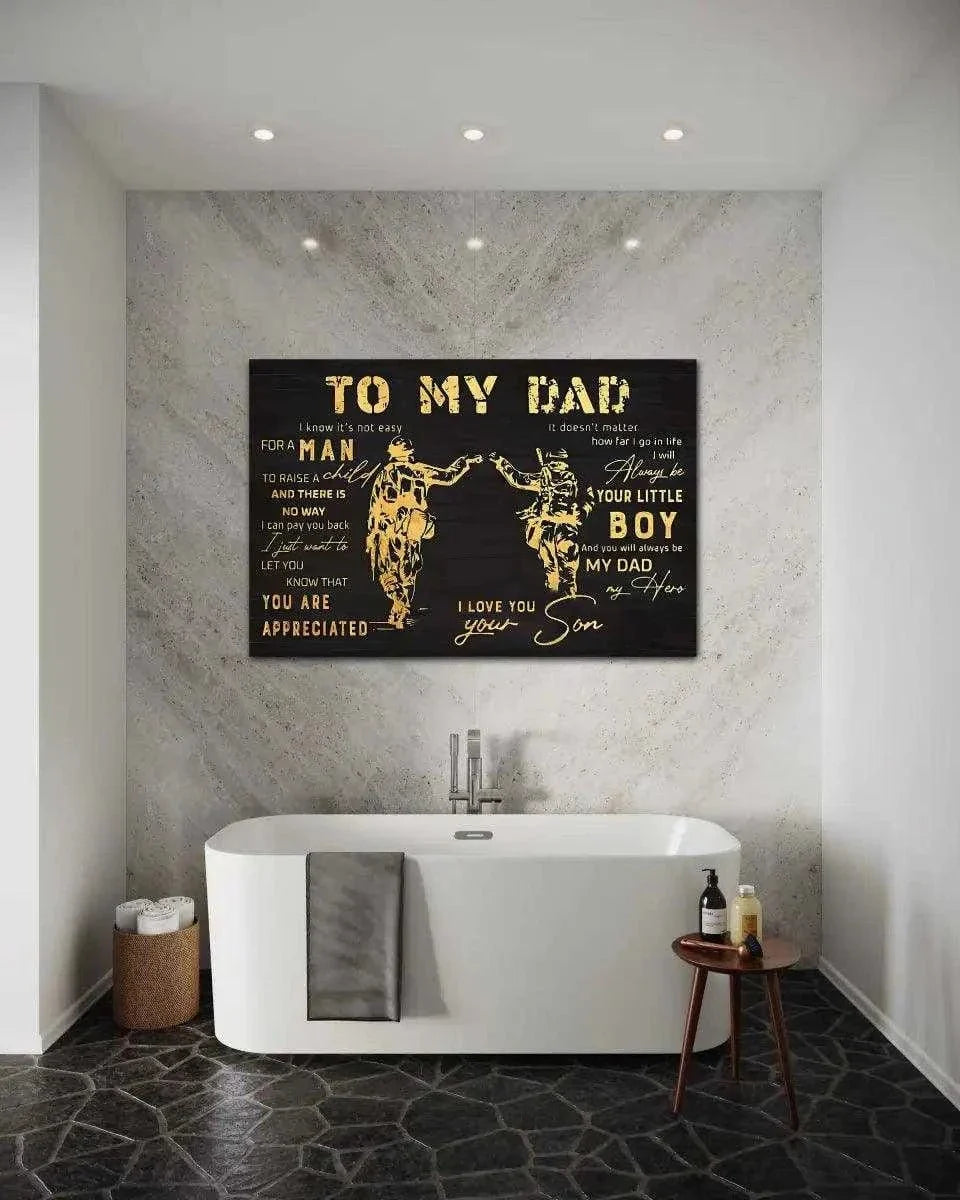 To my Dad - Leinwandbild Lifestyle