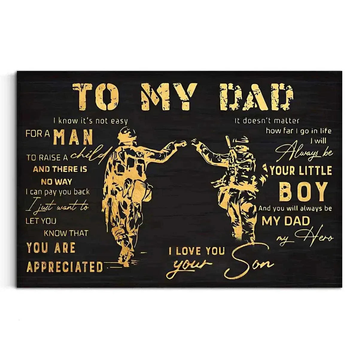 To my Dad - Leinwandbild Lifestyle