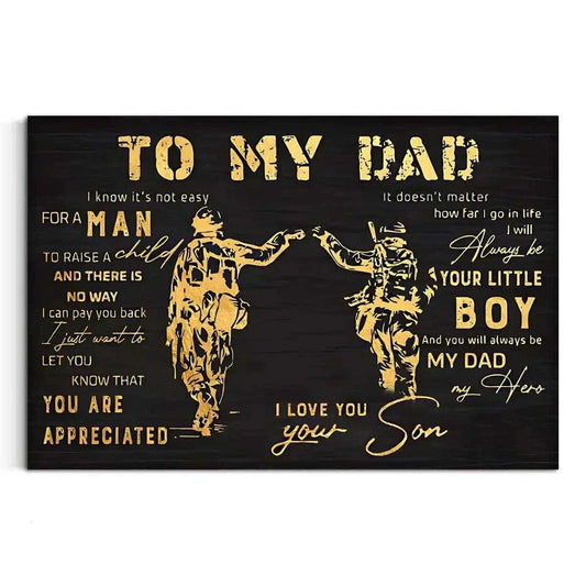 To my Dad - Leinwandbild Lifestyle