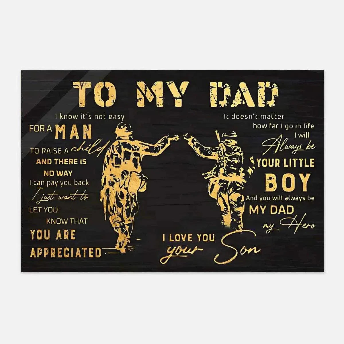 To my Dad - Leinwandbild Lifestyle