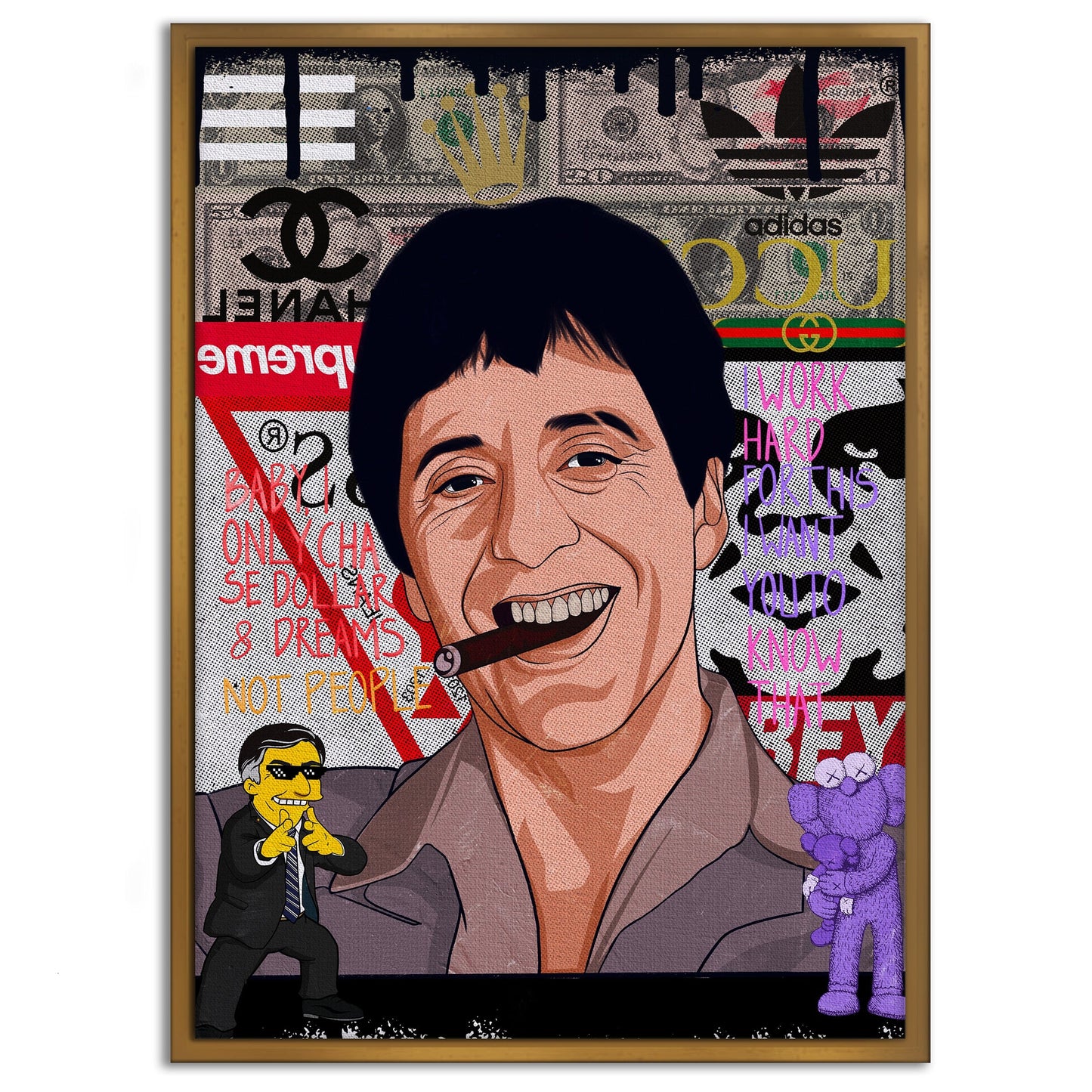 Tony Montana - Leinwandbild Pop Art