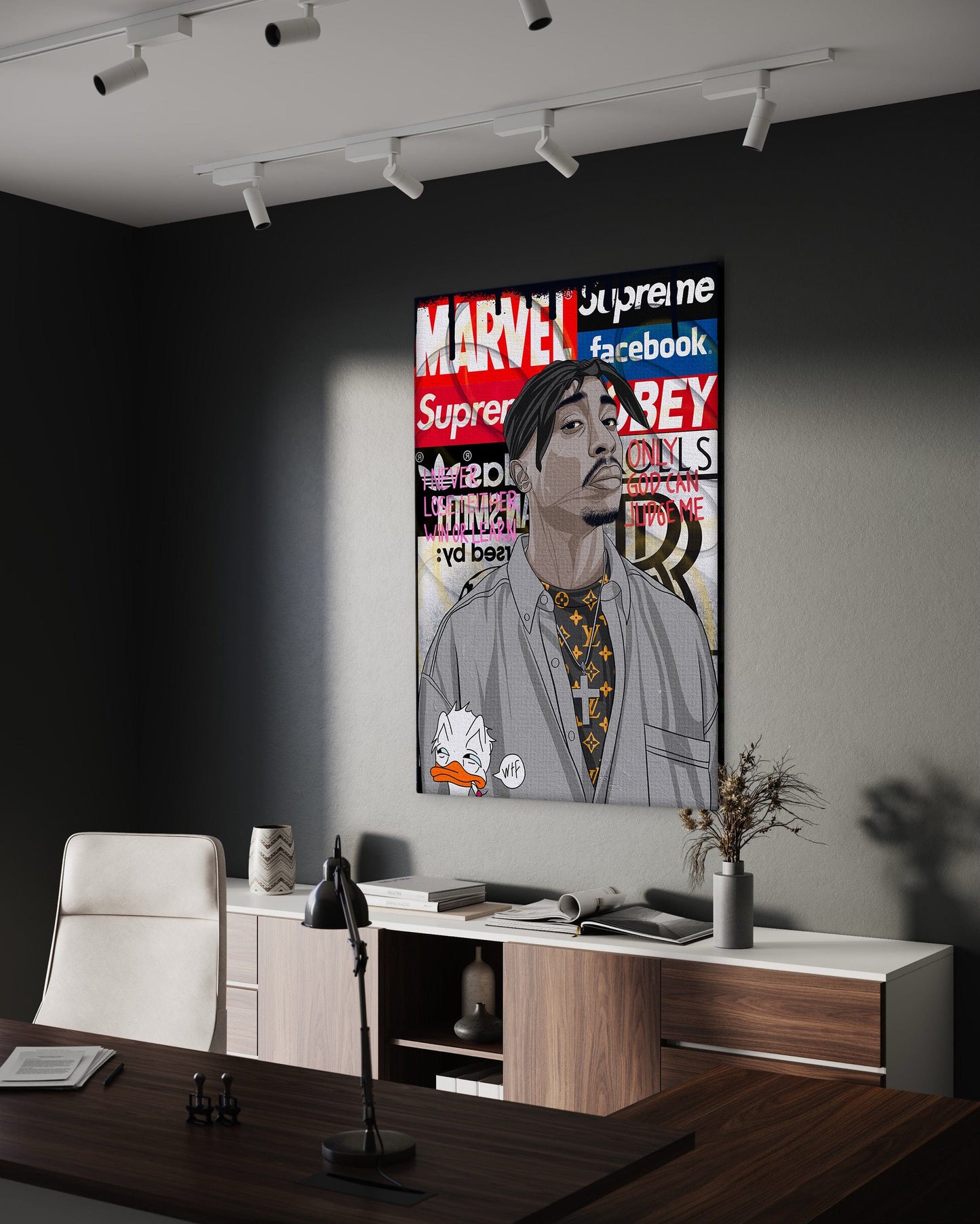 Tupac - Leinwandbild Pop Art