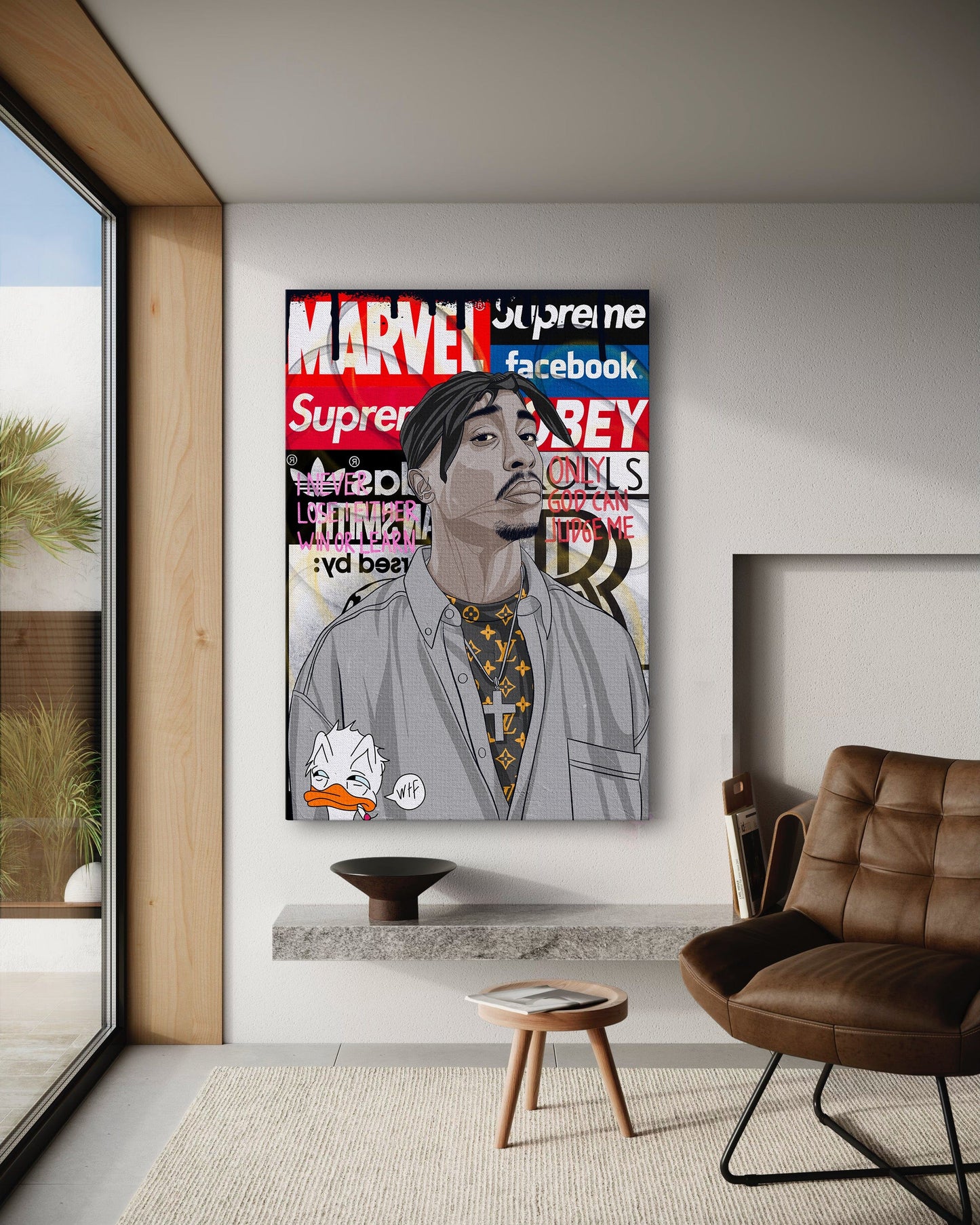 Tupac - Leinwandbild Pop Art