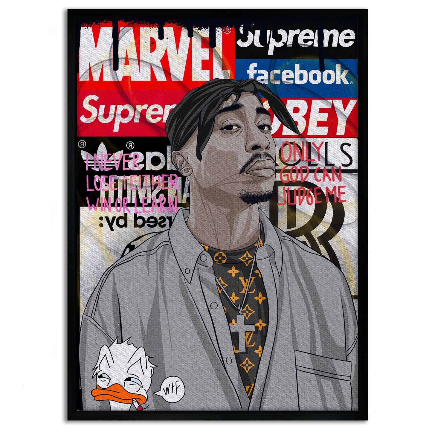 Tupac - Leinwandbild Pop Art