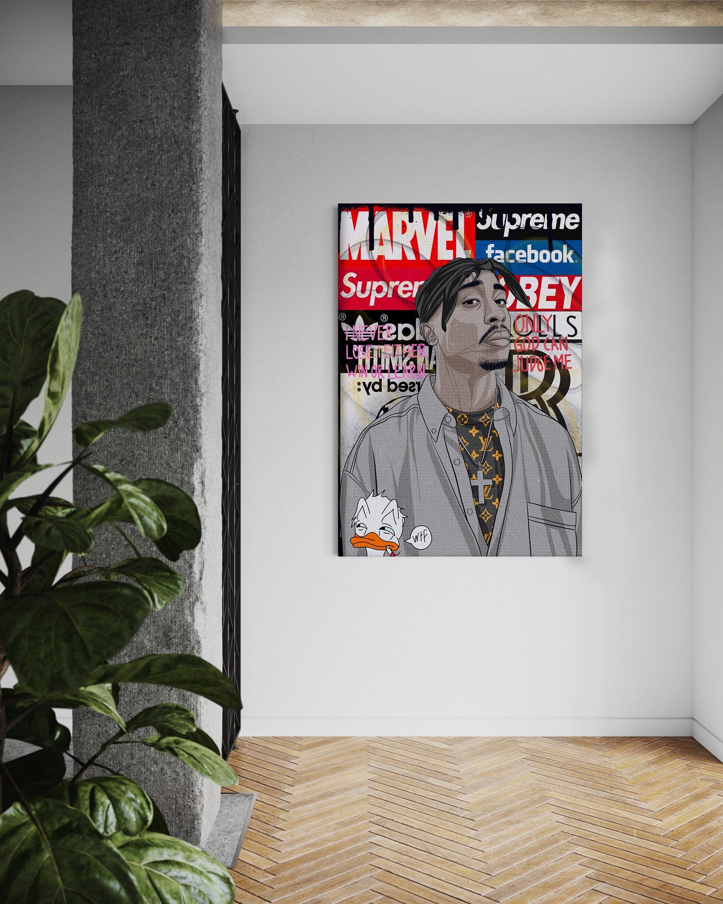 Tupac - Leinwandbild Pop Art