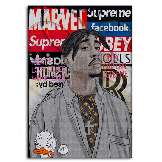 Tupac - Leinwandbild Pop Art