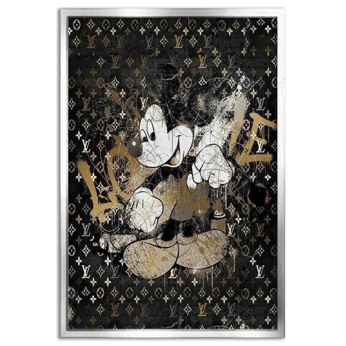 Vintage Mickey - Leinwandbild Luxuriös