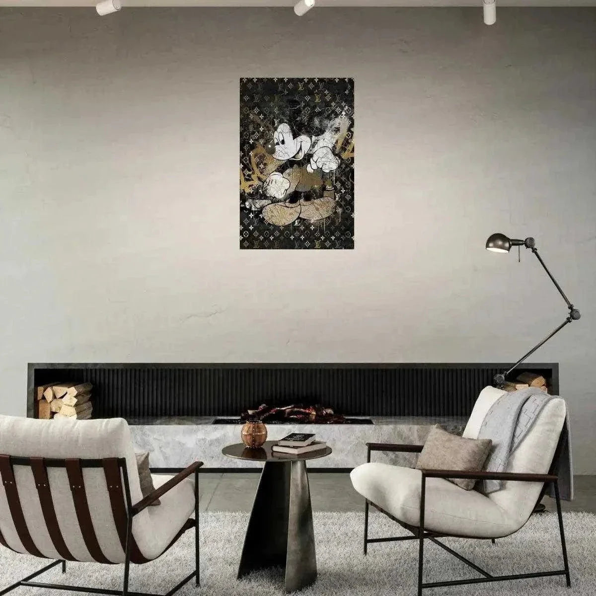 Vintage Mickey - Leinwandbild Luxuriös