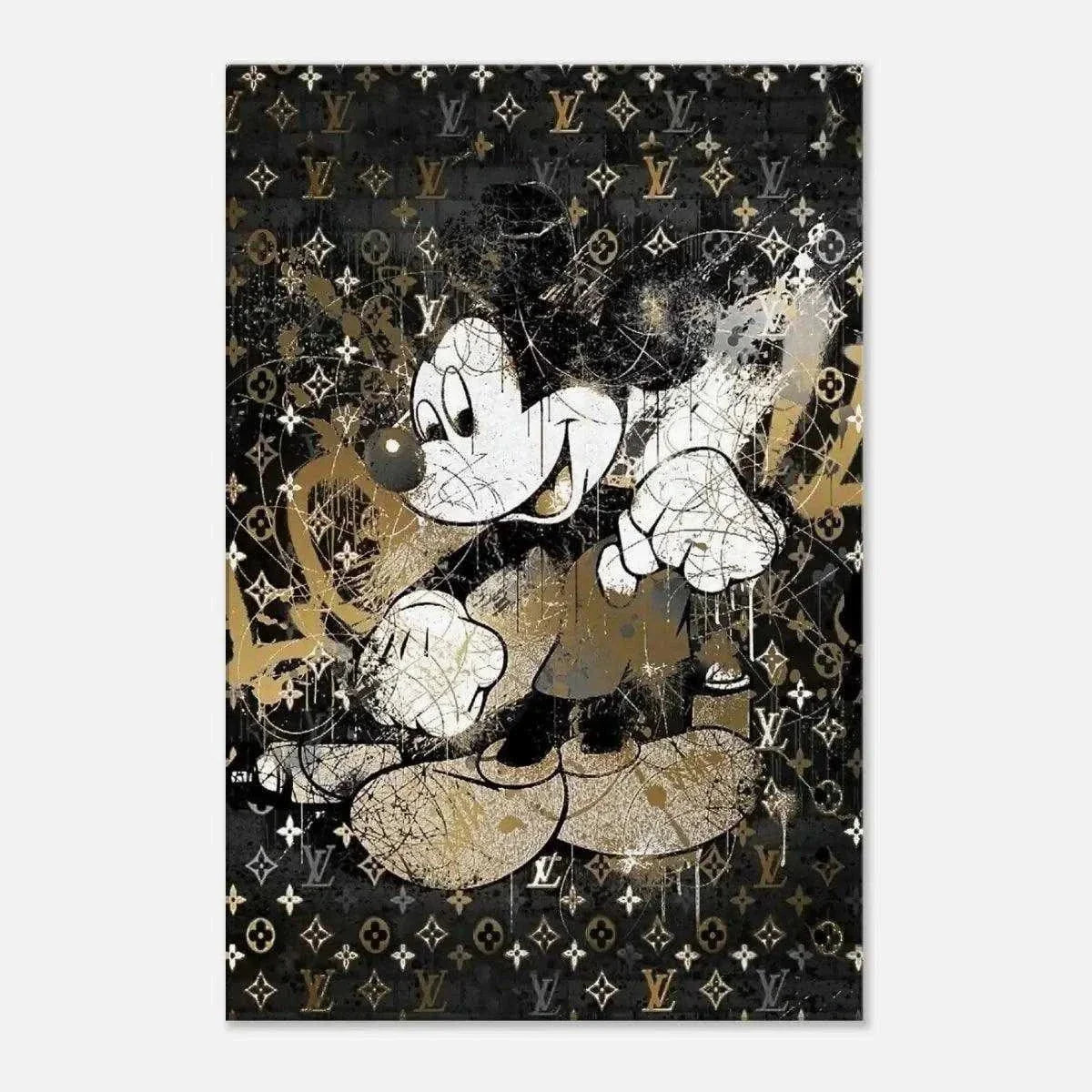 Vintage Mickey - Leinwandbild Luxuriös