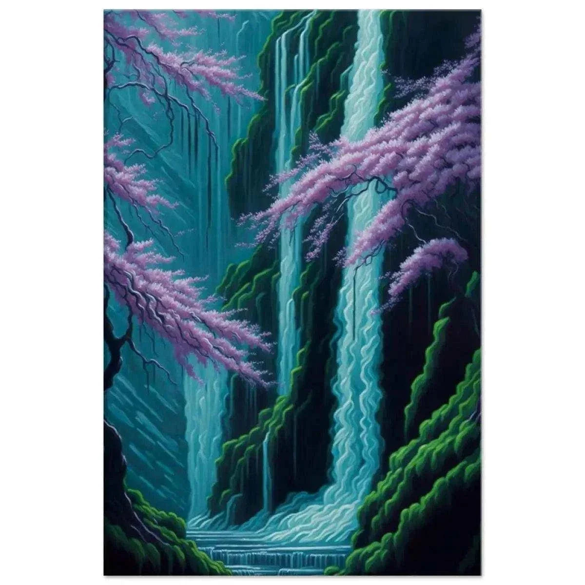 Waterfall - Leinwandbild Japanisch