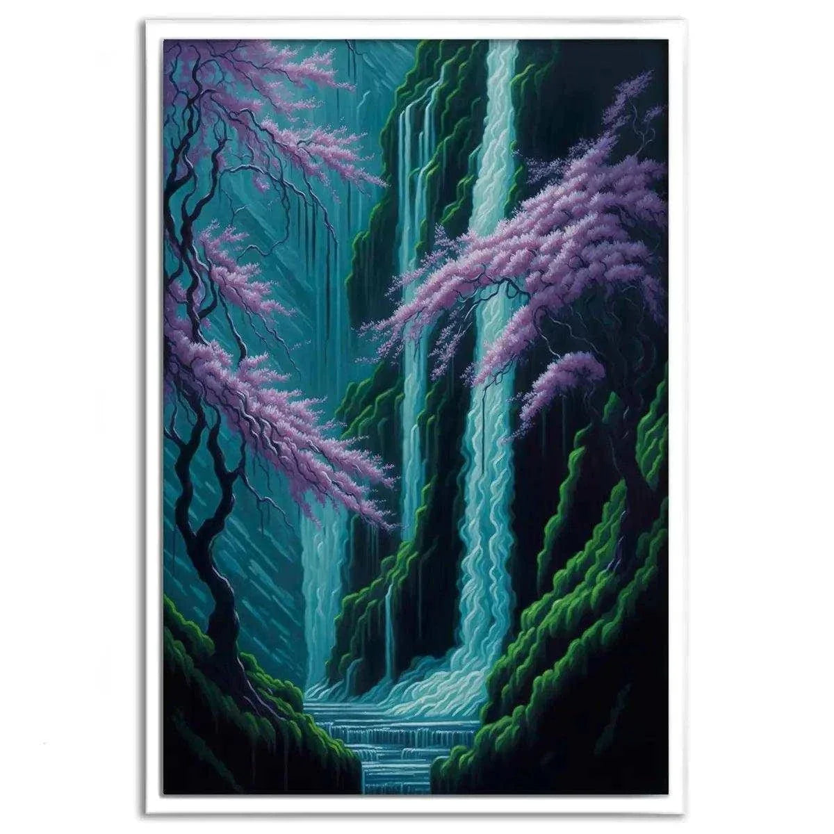 Waterfall - Leinwandbild Japanisch