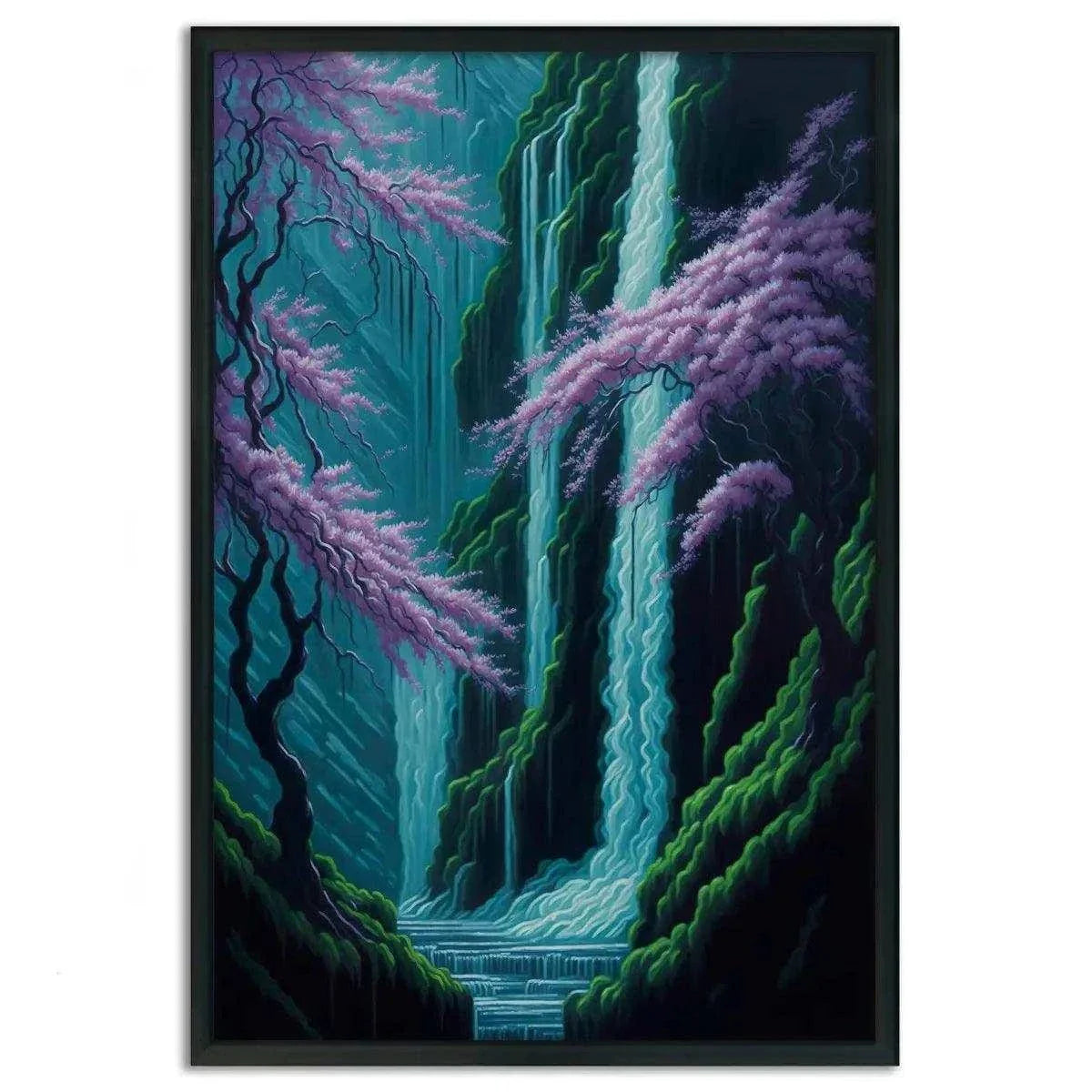 Waterfall - Leinwandbild Japanisch