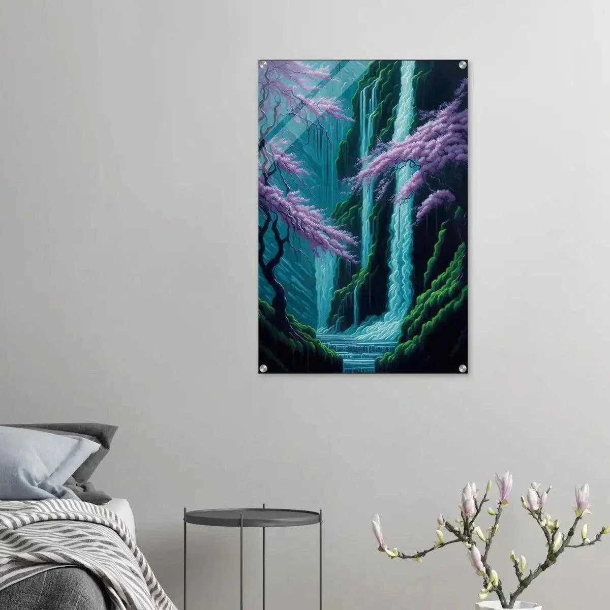 Waterfall - Leinwandbild Japanisch