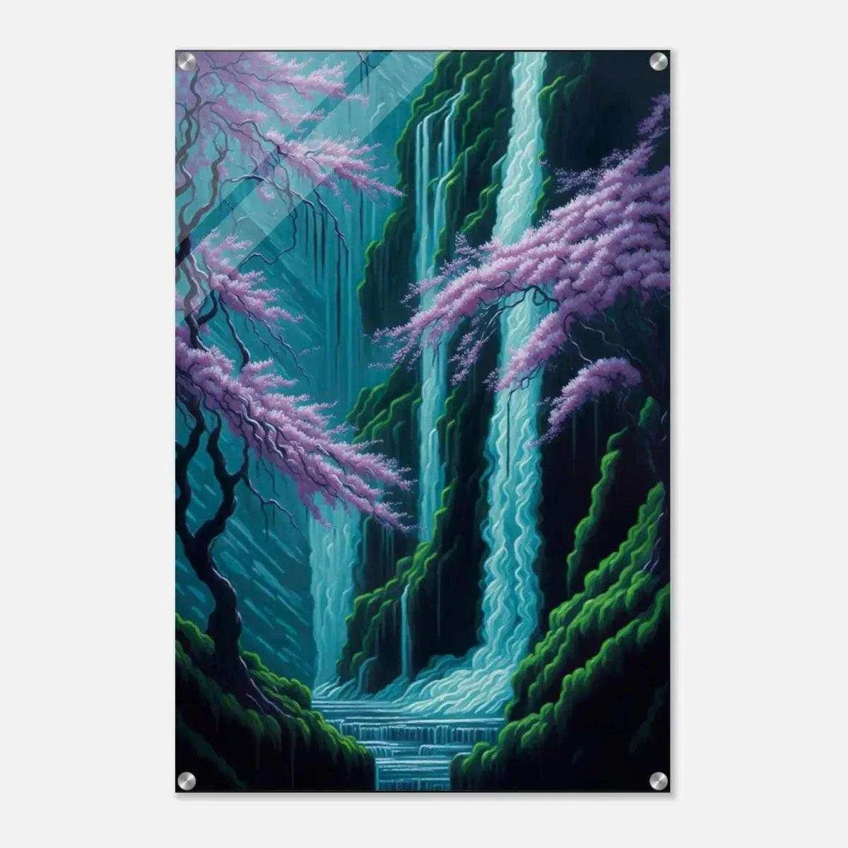 Waterfall - Leinwandbild Japanisch