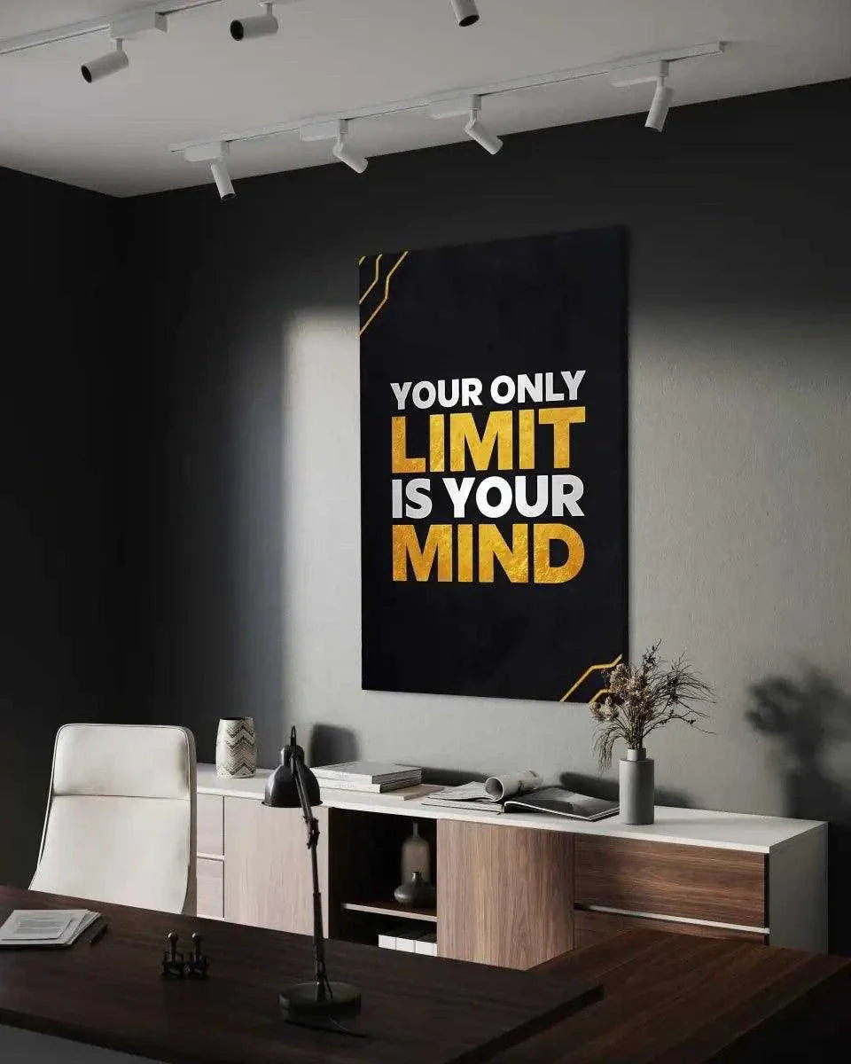 Your only limit is your mind - Leinwandbild Motivation