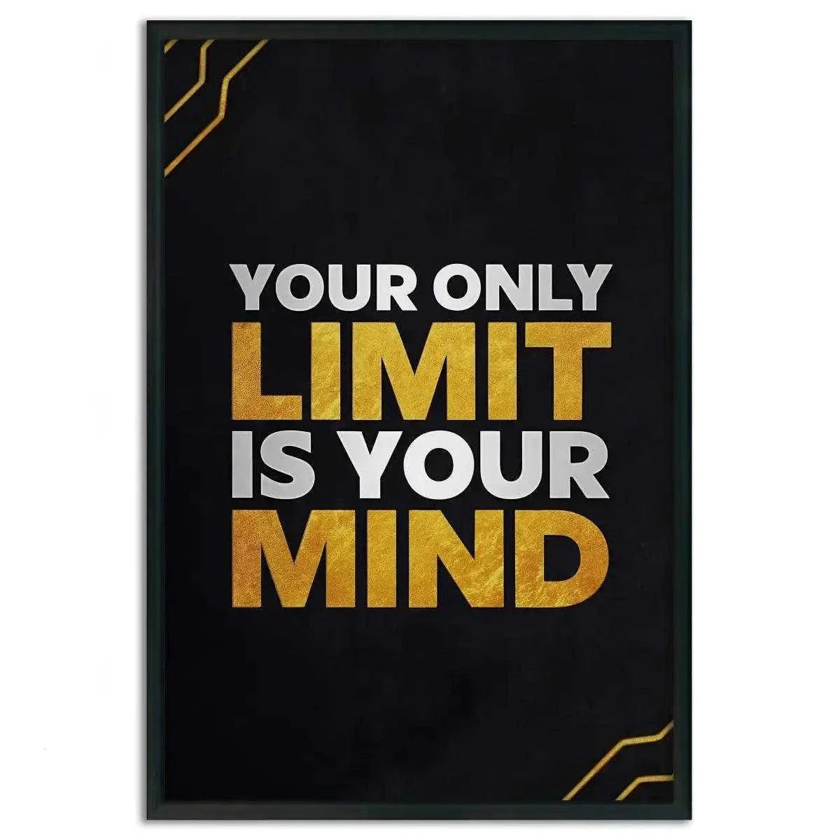 Your only limit is your mind - Leinwandbild Motivation