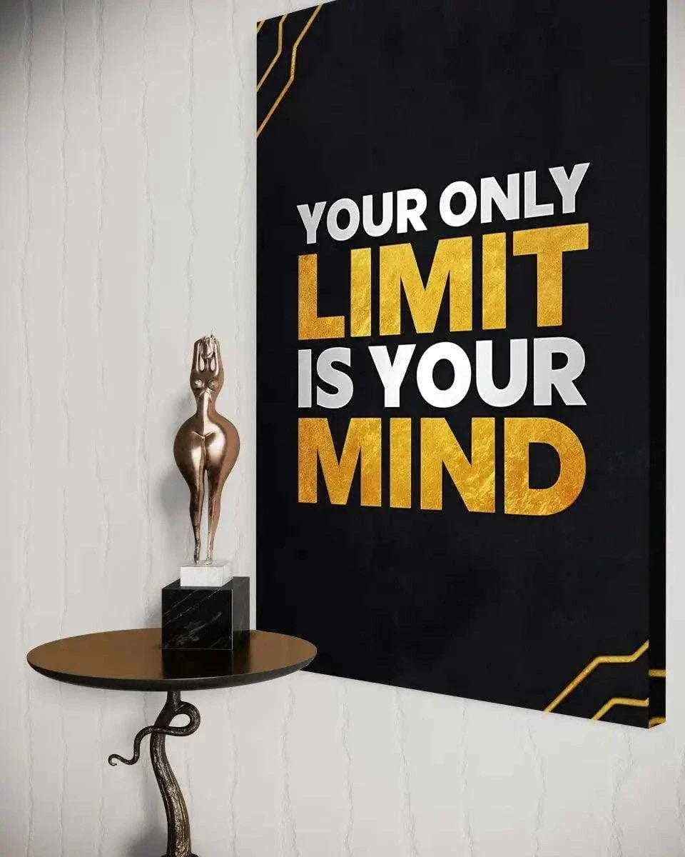 Your only limit is your mind - Leinwandbild Motivation