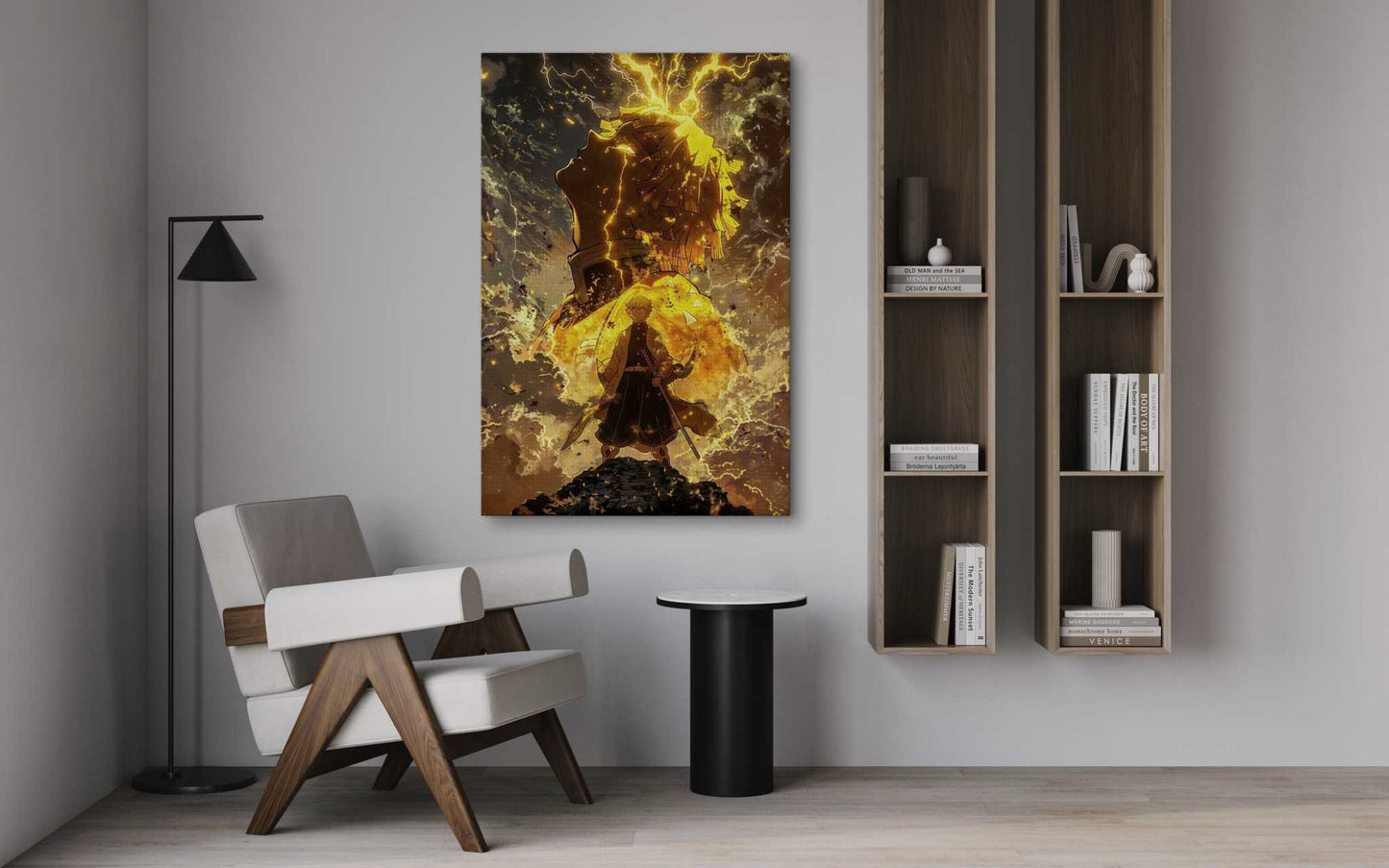 Zenitsu Rage - Demon Slayer - Anime Leinwandbild