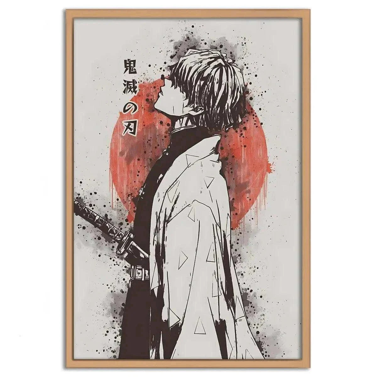 Zenitsu Vintage - Demon Slayer - Anime Leinwandbild