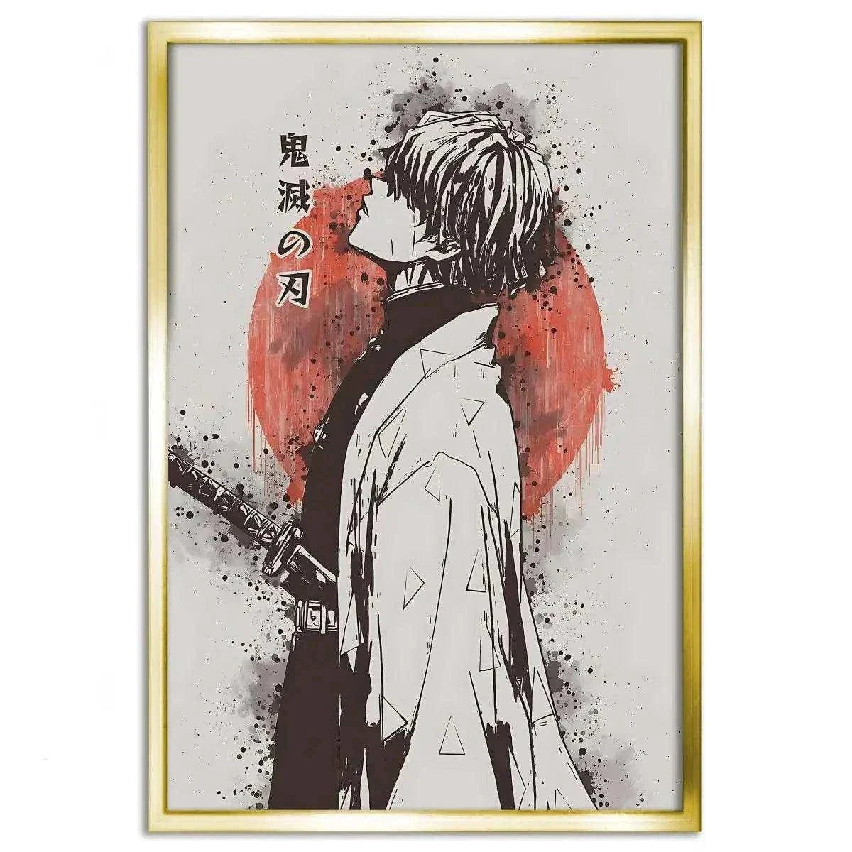 Zenitsu Vintage - Demon Slayer - Anime Leinwandbild