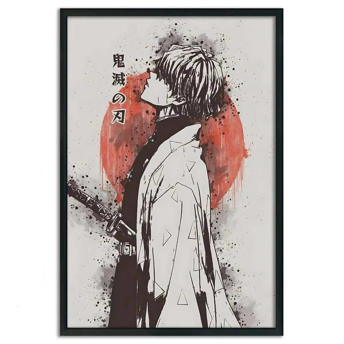 Zenitsu Vintage - Demon Slayer - Anime Leinwandbild