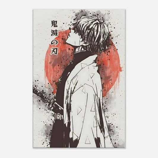 Zenitsu Vintage - Demon Slayer - Anime Leinwandbild